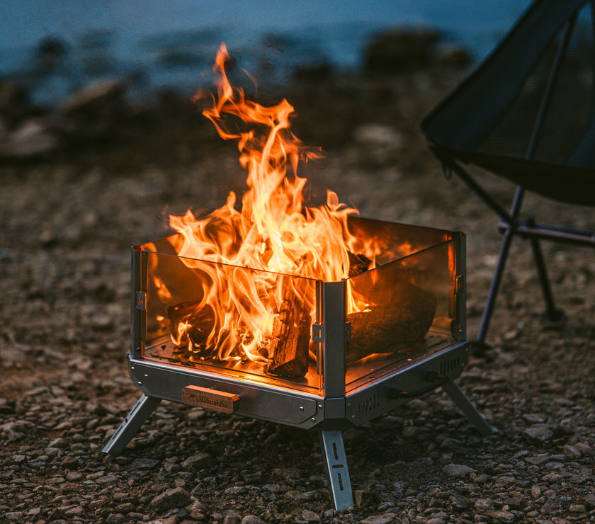 Naturehike Fire Viewing Glass Fire Stove Stainless Steel Fire Stove