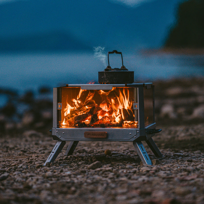 Naturehike Fire Viewing Glass Fire Stove Stainless Steel Fire Stove