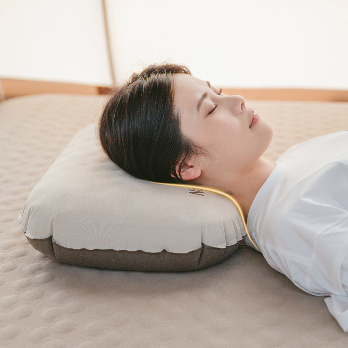 Naturehike 2-In-1 Sponge Pillow Champagne Brown