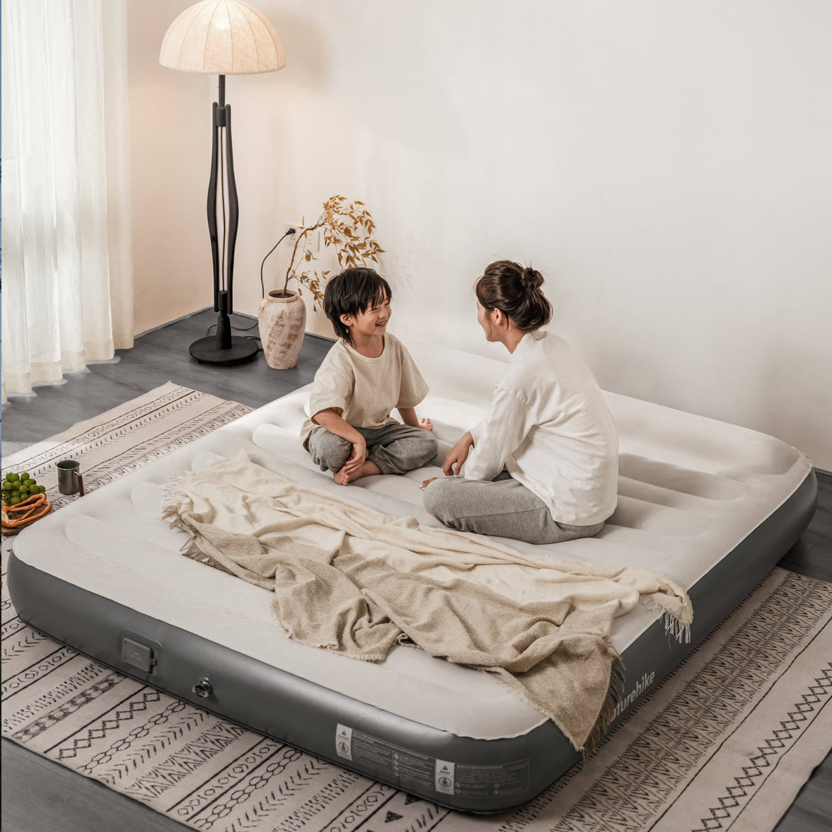 Naturehike Chenjing Built-In Pump With Pillow Inflatable Bed Grey