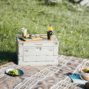 Naturehike Ling Yue L Folding Storage Box Light Beige Gray