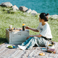 Naturehike Ling Yue L Folding Storage Box Light Beige Gray