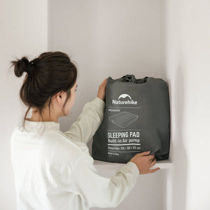 Naturehike Chenjing Built-In Pump With Pillow Inflatable Bed Grey