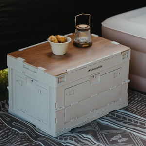 Naturehike Ling Yue L Folding Storage Box Light Beige Gray