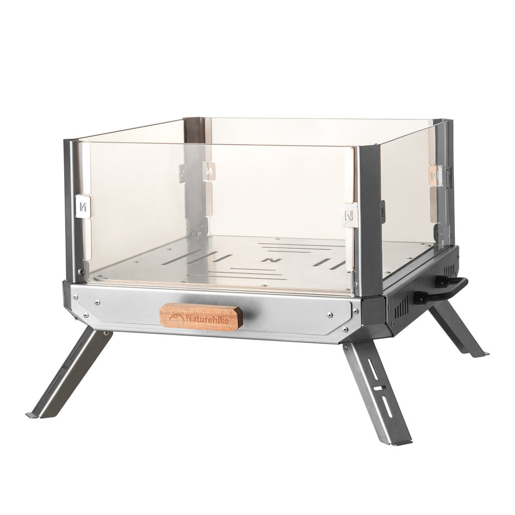 Naturehike Fire Viewing Glass Fire Stove Stainless Steel Fire Stove