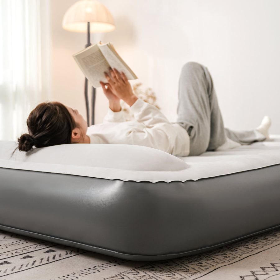 Naturehike Chenjing Grey Built-In Pump With Pillow Inflatable Bed