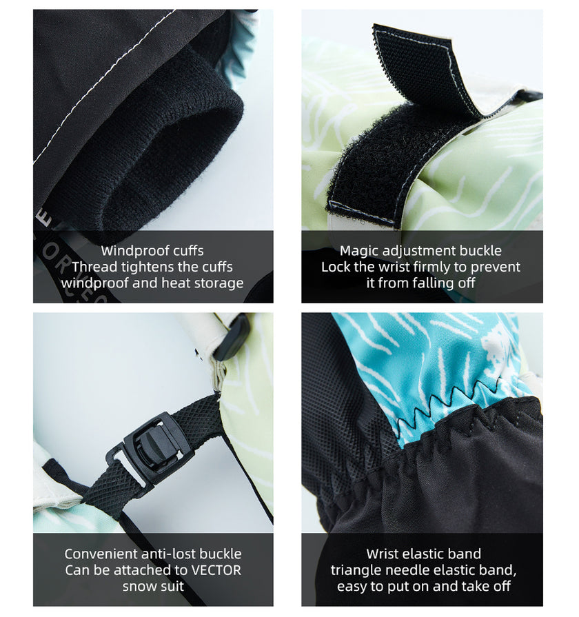 Vector Romantic Elf Kid'S Genie Gloves