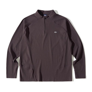 Blue Monte Stand-Up Collar Waffle Men's Training Long Sleeve T-Shirt