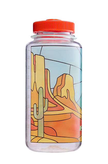 Nalgene 32oz Wide Mouth Sustain Bottle - Stained Glass Desert