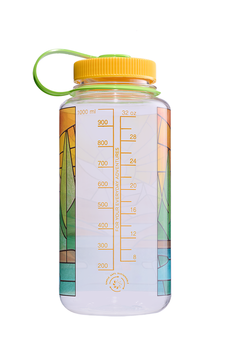 Nalgene 32oz Wide Mouth Sustain Bottle - Stained Glass River