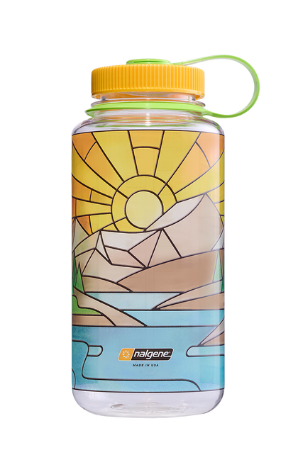 Nalgene 32oz Wide Mouth Sustain Bottle - Stained Glass River