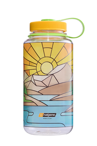 Nalgene 32oz Wide Mouth Sustain Bottle - Stained Glass River