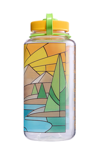 Nalgene 32oz Wide Mouth Sustain Bottle - Stained Glass River