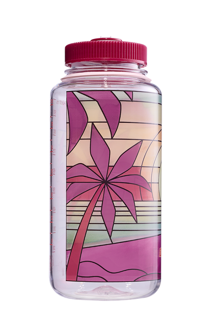 Nalgene 32oz Wide Mouth Sustain Bottle - Stained Glass Sunset
