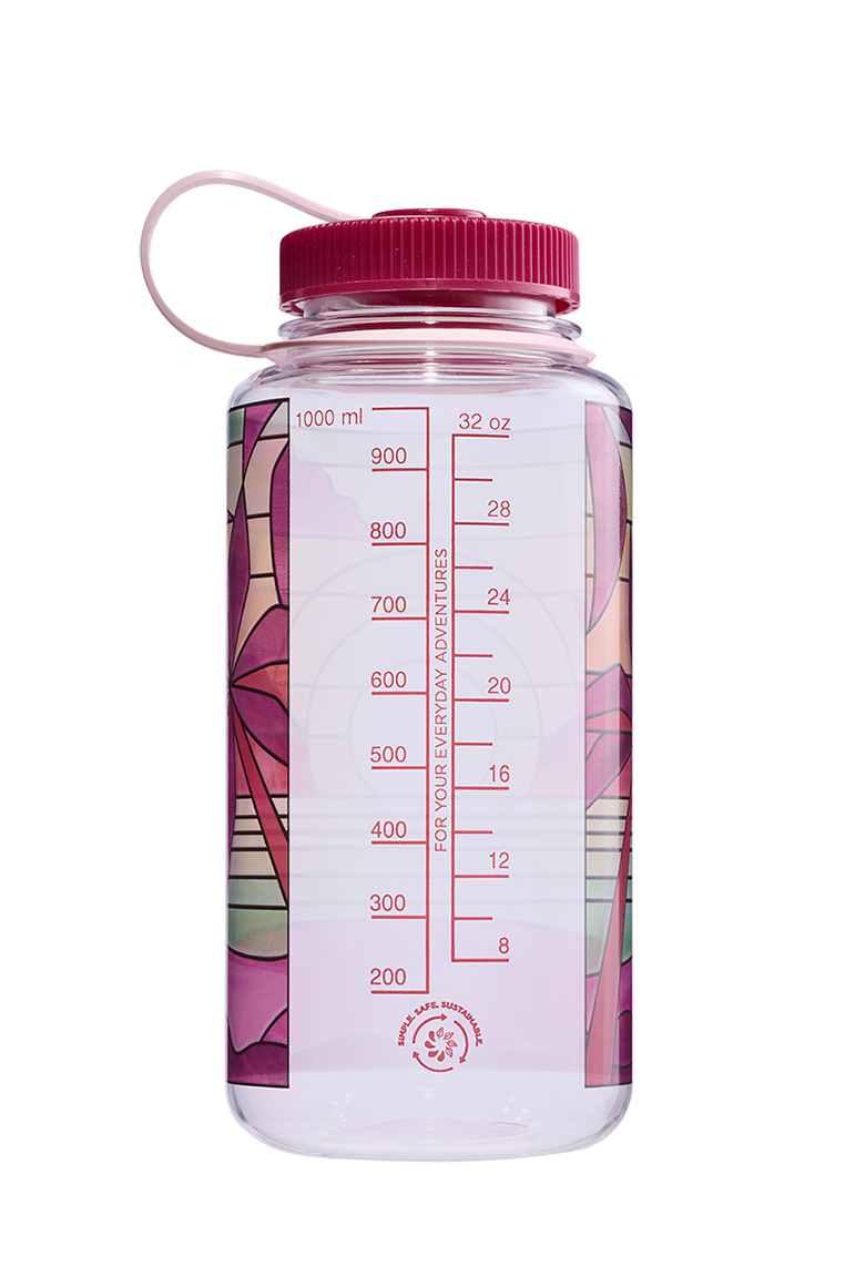Nalgene 32oz Wide Mouth Sustain Bottle - Stained Glass Sunset