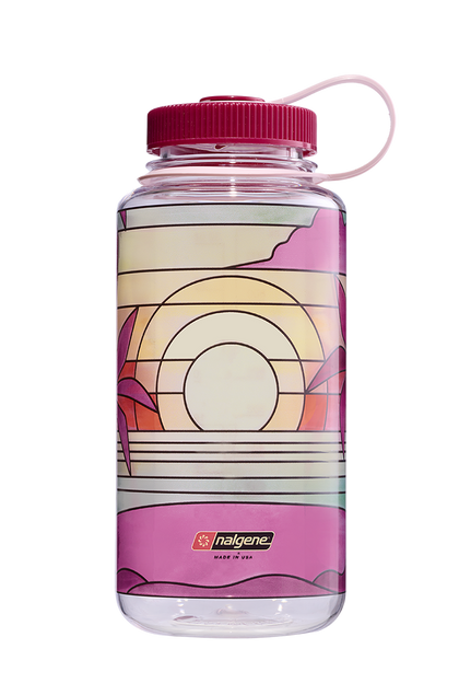 Nalgene 32oz Wide Mouth Sustain Bottle - Stained Glass Sunset