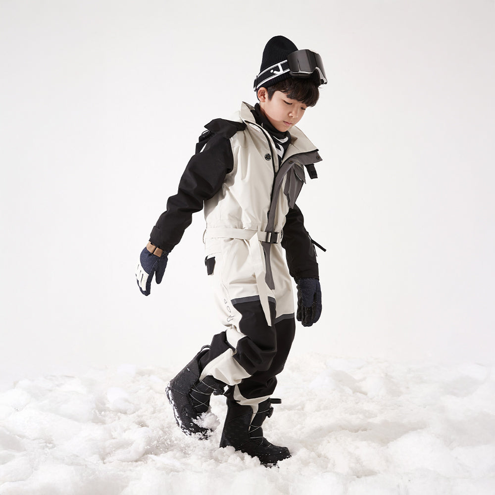 Vector Sparkle Panda Kids' Nebula Spliced Jumpsuit