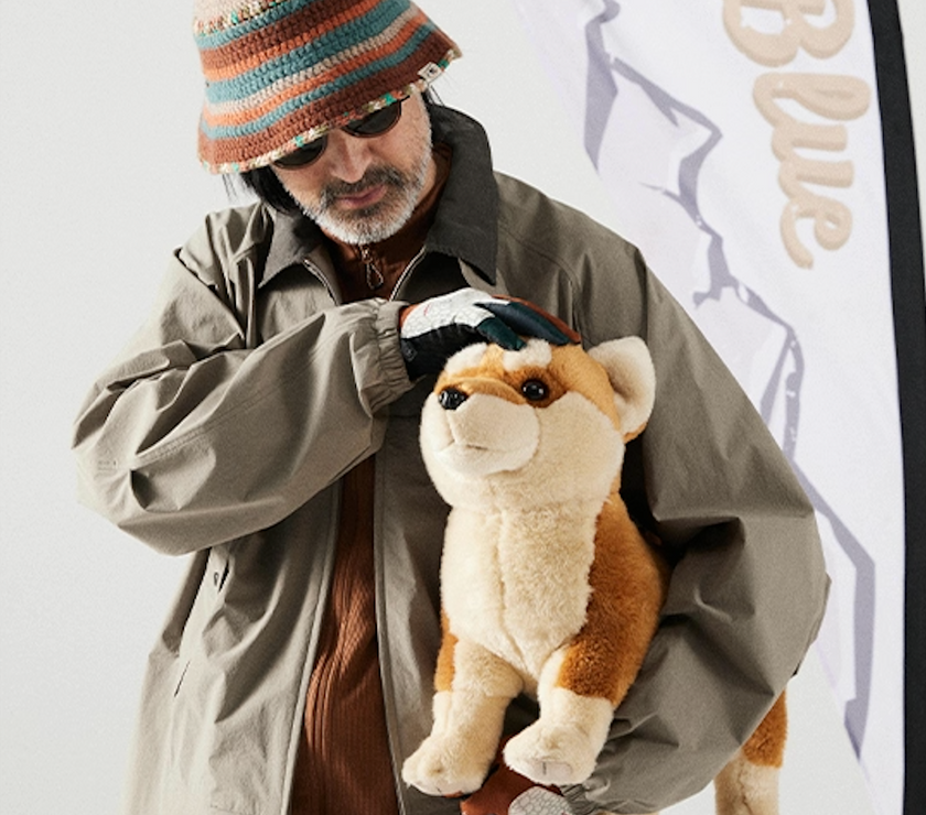 Blue Large Pocket Lapel Jacket