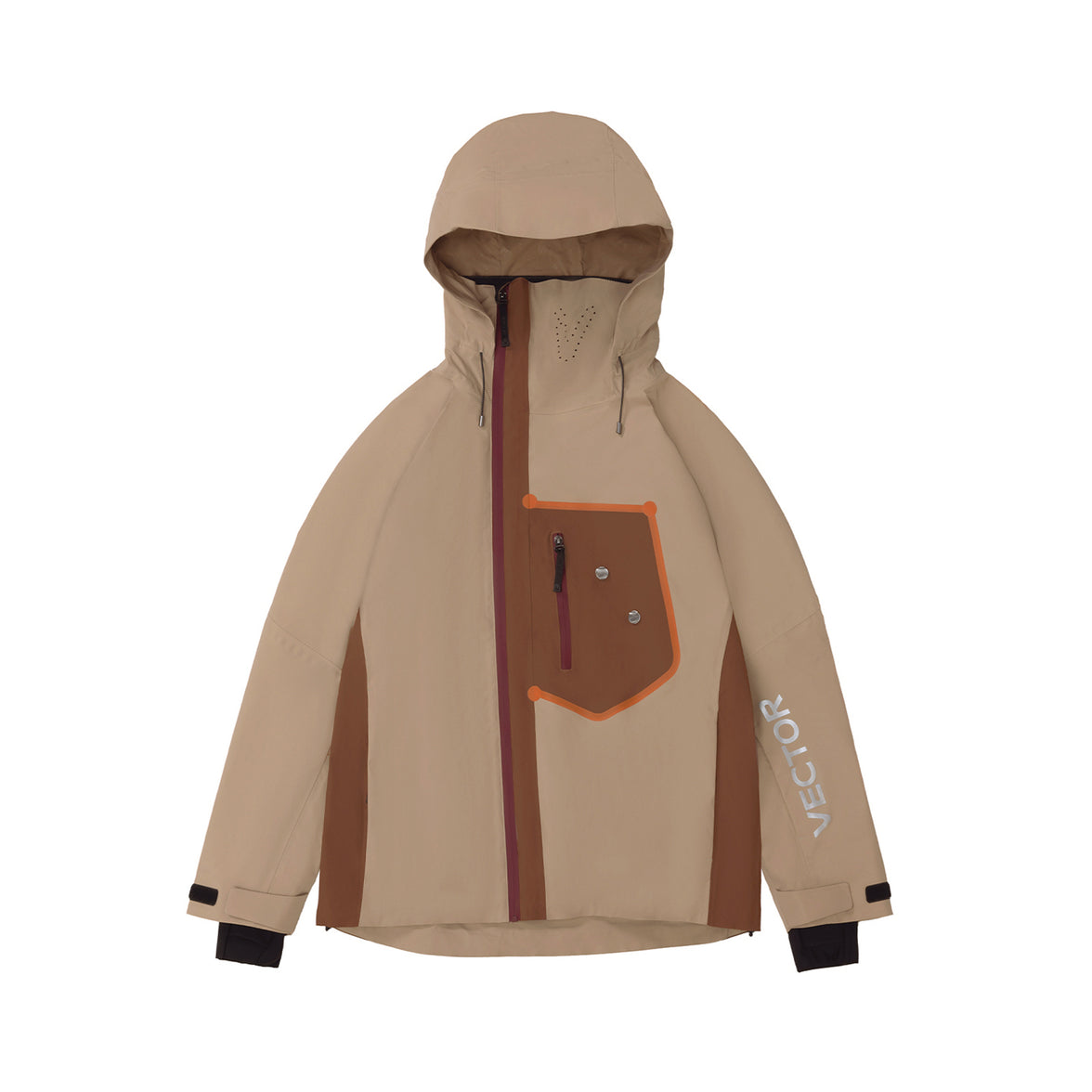 Vector Brown Snowpark Slash 2L Jacket - Unisex