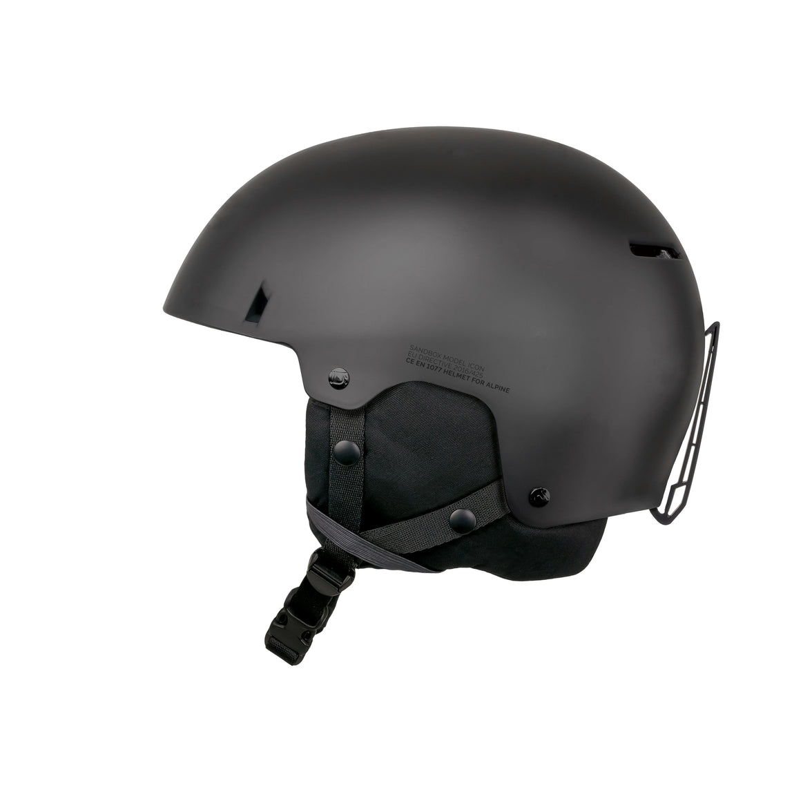 Sandbox Black Icon Ace Kids Helmet