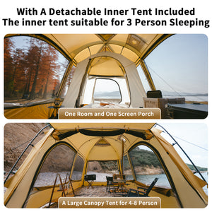 Naturehike Dune 10.9 One Bedroom One Room Tent With Stack Nozzle