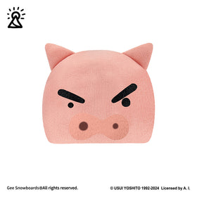 Gee Snowboards Helmet Cover Beanie — pink Buriburizaemon pig hood
