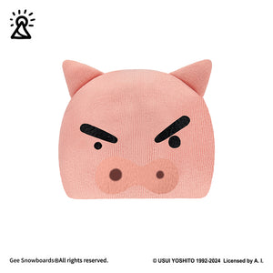 Gee Snowboards Helmet Cover Beanie — pink Buriburizaemon pig hood