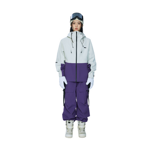 Veste de snow GAINAX Blanc &amp; Violet