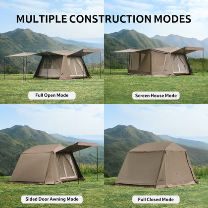 Naturehike Village 6.0 Gen 2 Quick Open Tent Brown(Ultimate Edition)
