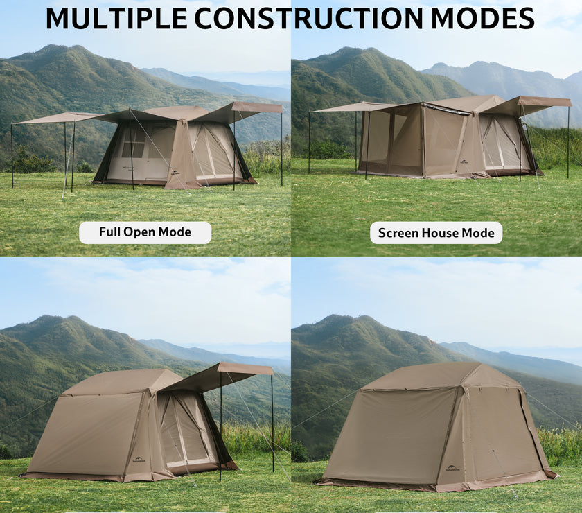 Naturehike Village 6.0 Gen 2 Quick Open Tent Brown(Ultimate Edition)