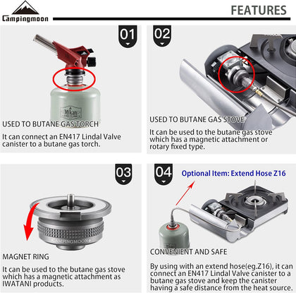 Campingmoon Gas Adapter Z13M