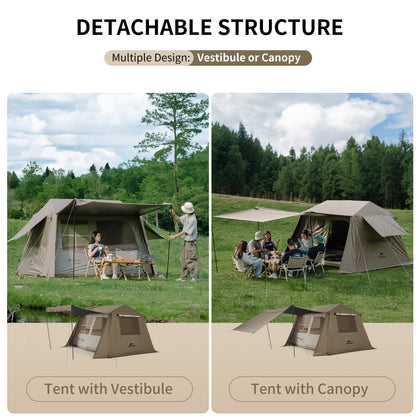 Naturehike Village 6.0 Gen 2 Quick Open Tent Brown