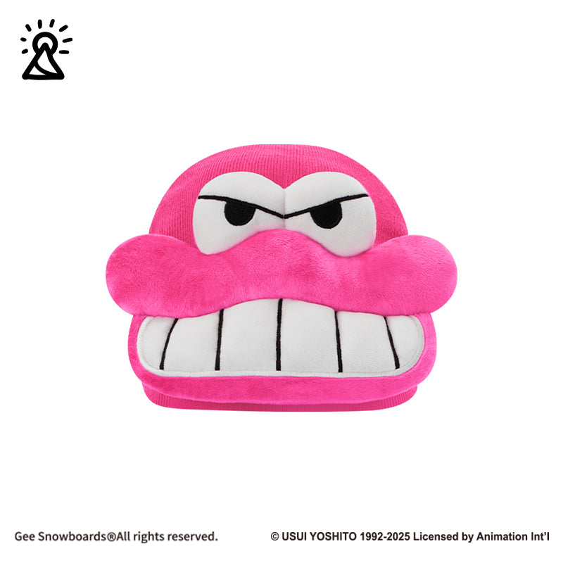 Gee Snowboards Helmet Cover Beanie — hot pink crocodile hood with teeth