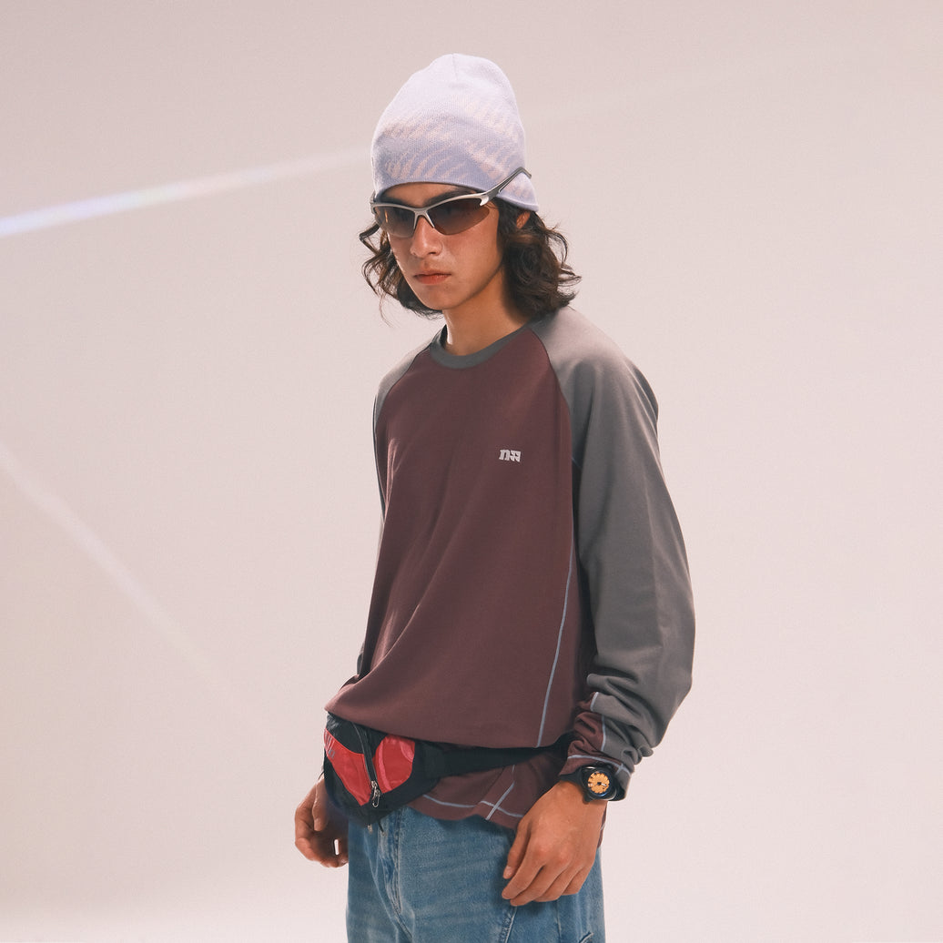 NOTHOMME Splicing Long Sleeve T-shirt