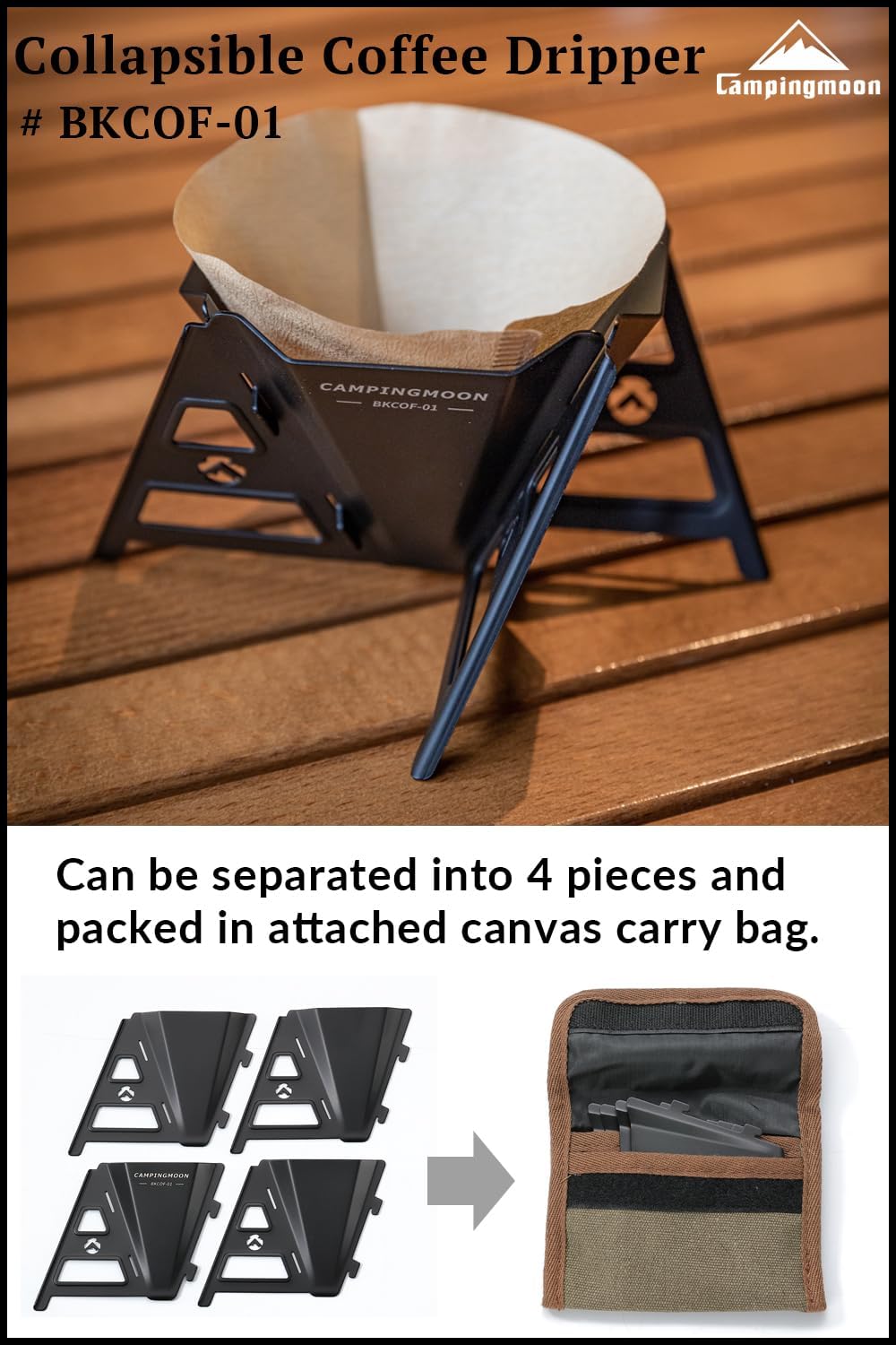 Campingmoon Black Dripper BKCOF-01