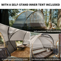 Naturehike Kota 6 Tent Light Brownish Gray