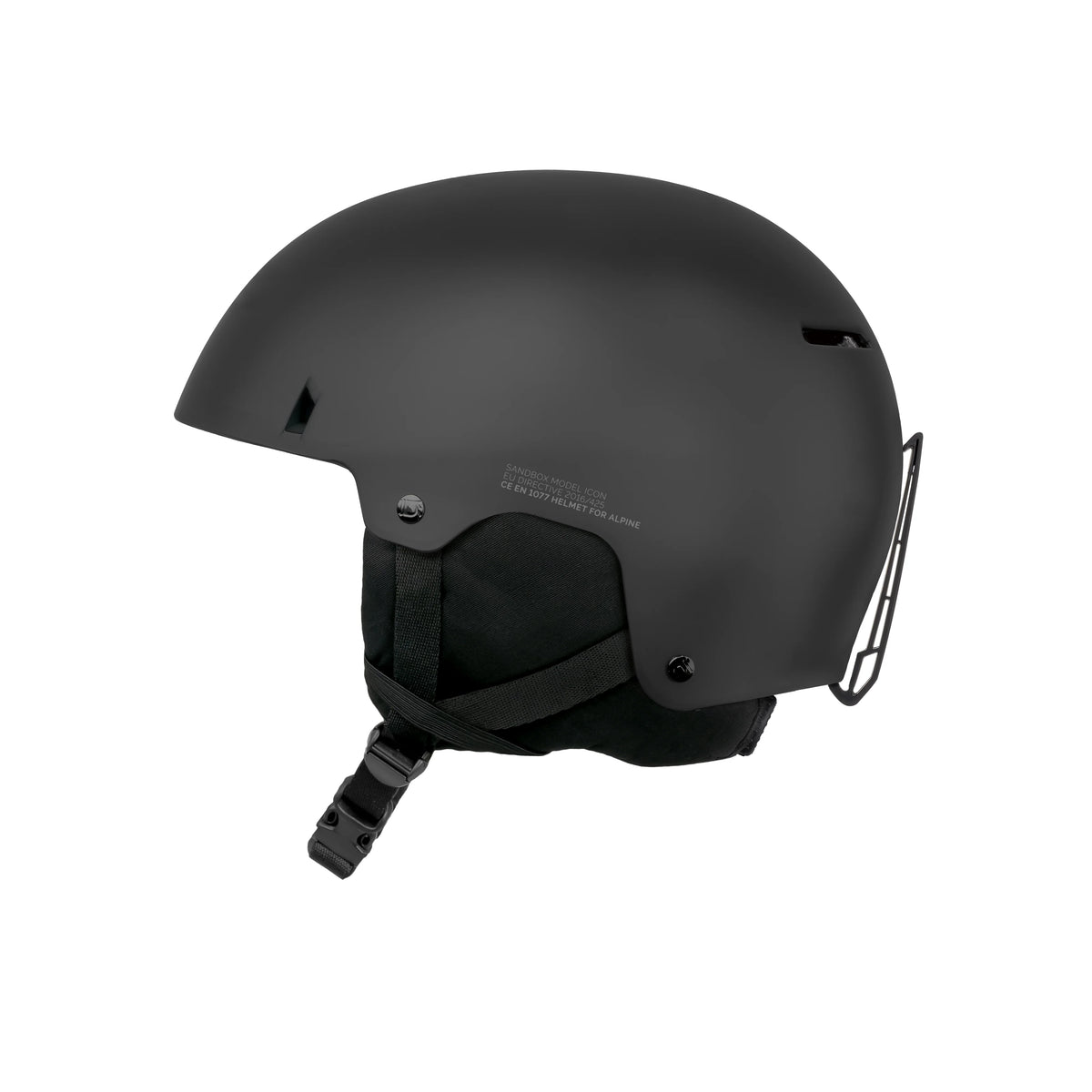 Sandbox Black Icon Snow Helmet