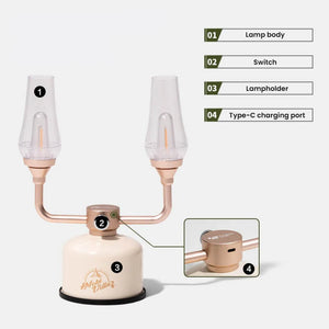 Mobi Garden Xingzhu Retro Camp Light - Green