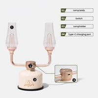 Mobi Garden Xingzhu Retro Camp Light - Green