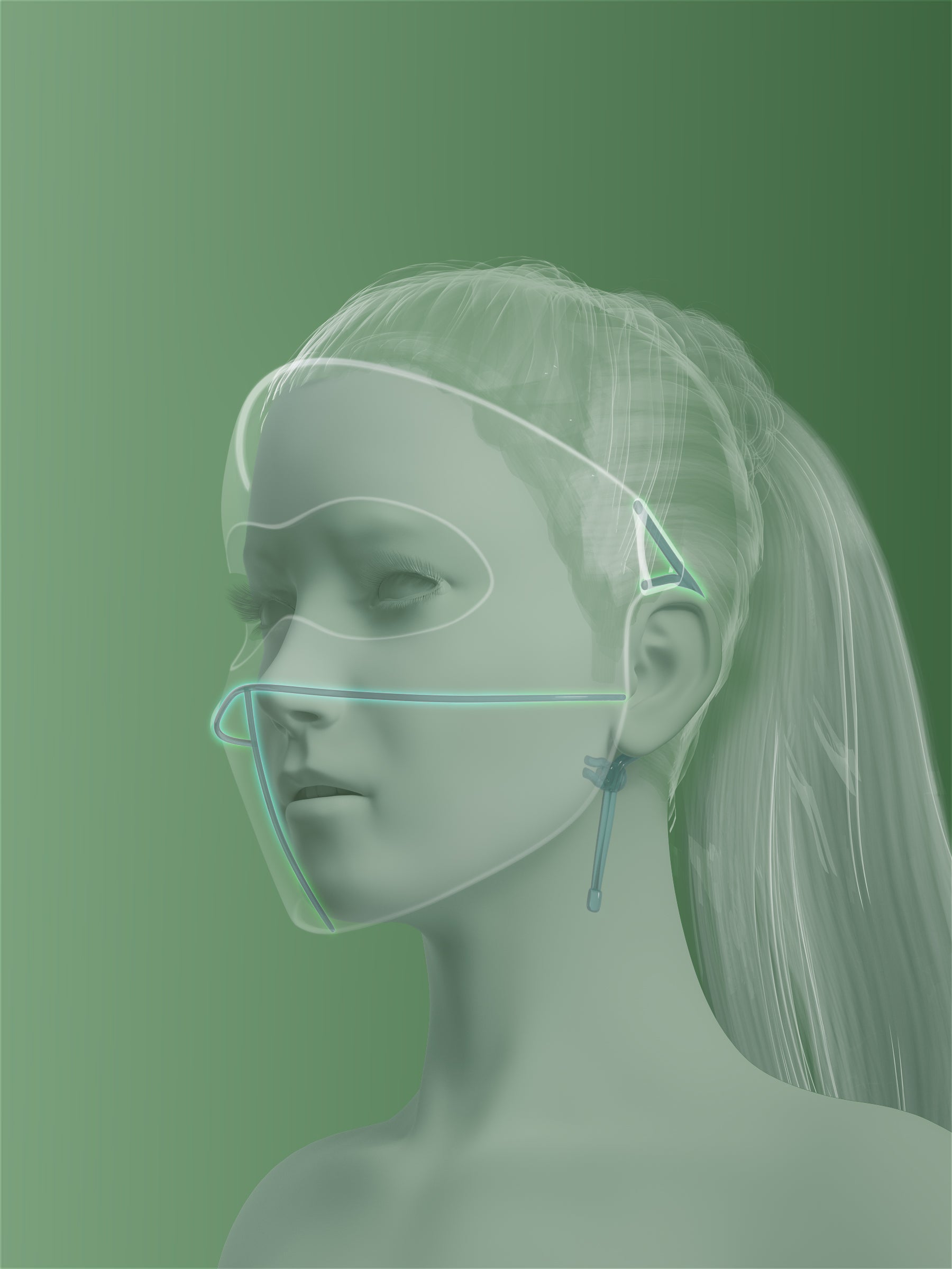 Beneunder AL33324 Brimmed Full-Face Sun-Proof Face Mask