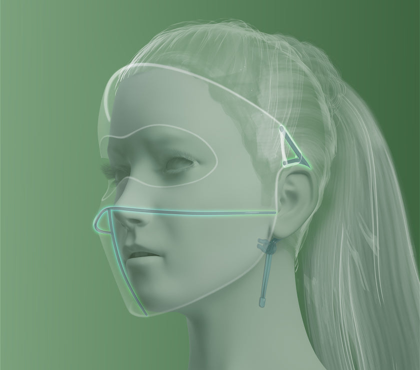 Beneunder AL33324 Brimmed Full-Face Sun-Proof Face Mask