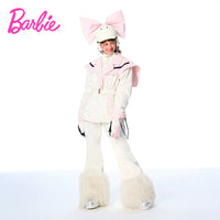 BCG Barbie Limited Edition Pink Heart Belted Ski Jacket