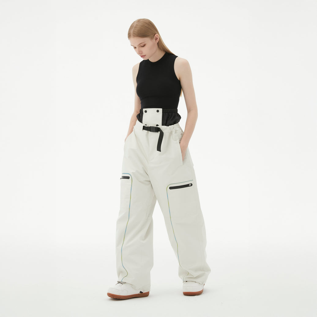 Pantalon de neige RandomPow BACKCOUNTRY (Dermizax) Glacial White