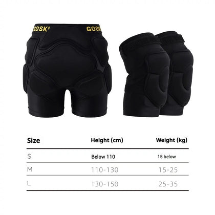 Goski 儿童 PRO 臀部和膝盖护垫套装