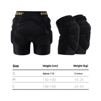 Goski 儿童 PRO 臀部和膝盖护垫套装