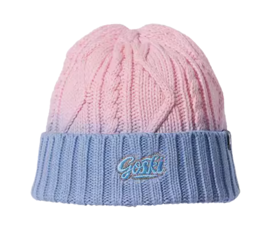 GOSKI Lotus 毛线帽 成人款 白色&amp;蓝色