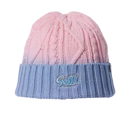 GOSKI Lotus 毛线帽 成人款 白色&amp;蓝色