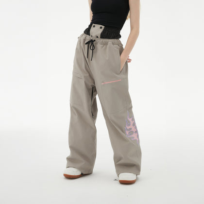 Randompow Freestyle Fire Stitches Snow Pants - Unisex