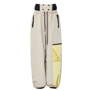 Randompow Yellowgrey All Purpose Baggy Snow Pants - Unisex