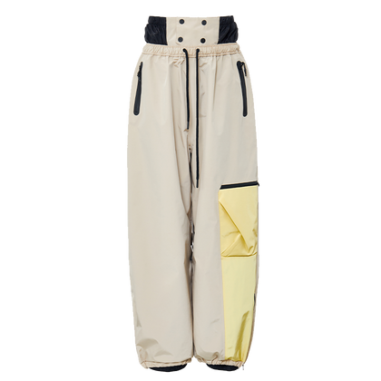 Randompow Yellowgrey All Purpose Baggy Snow Pants - Unisex